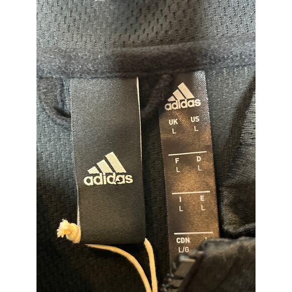 Adidas NEW Men Team Issue Bomber Jacket Black Size Large - Picture 5 of 10